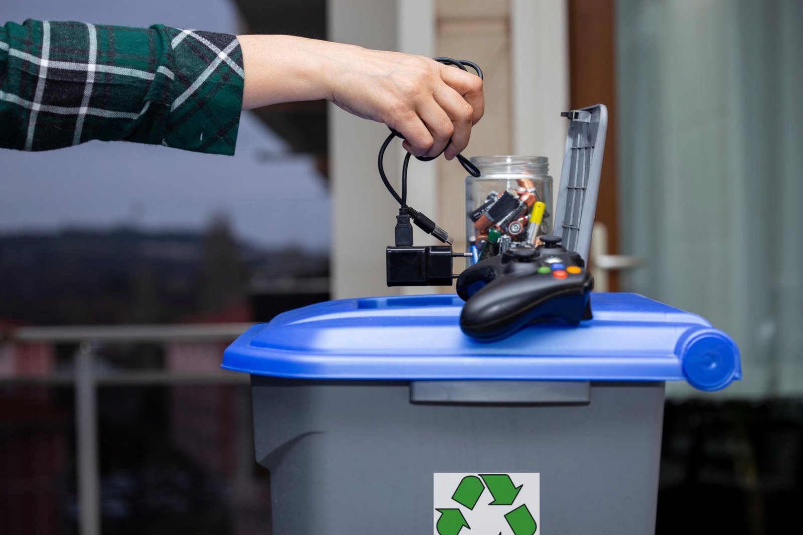 E-Waste Disposal and Recycling Bin